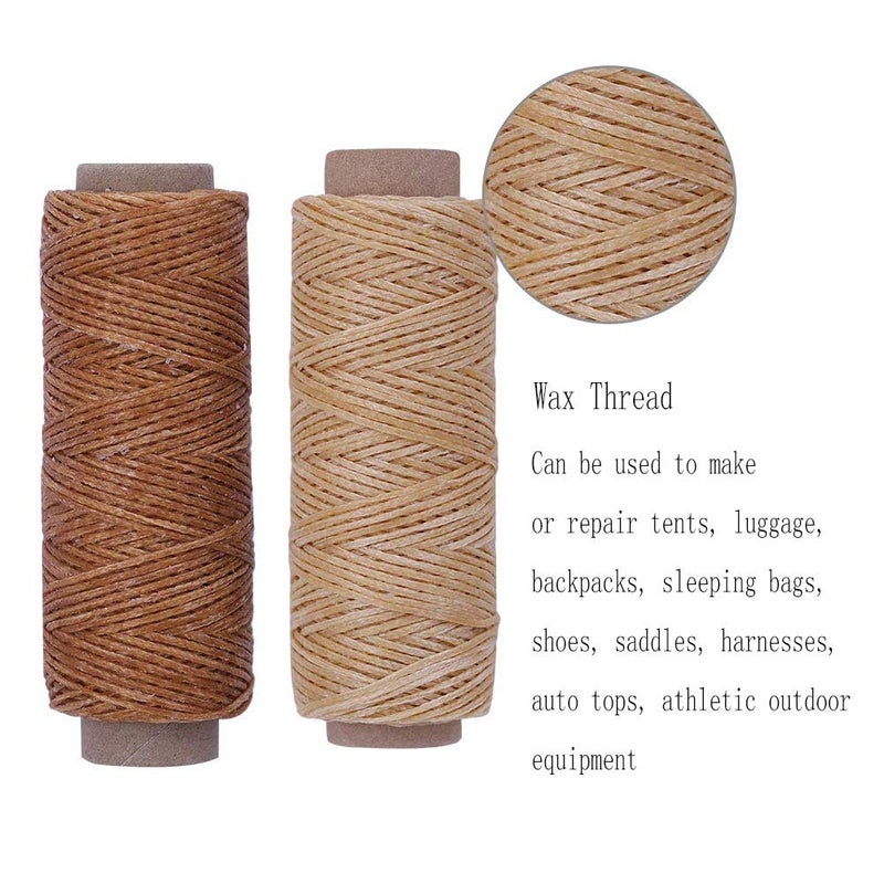 BUTUZE 660 Yards Leather Sewing Waxed Thread - 150D 55Yards Per Spool Stitching Thread for Craft DIY, Bookbinding, Shoe Repairing, Leather Sewing - Image 3
